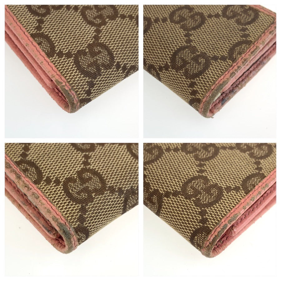 25512
GUCCI グッチ ピンク ベージュ GGキャンバス / レザー 138093 キーケース 6連 レディース B2