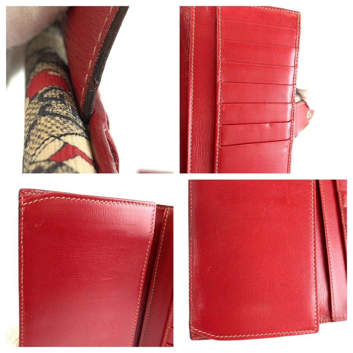 25514
GUCCI グッチ ブーツ柄 グレー レッド ゴールド金具 GGスプリームキャンバス / レザー 115046 長財布 ロングウォレット レディース ABP14