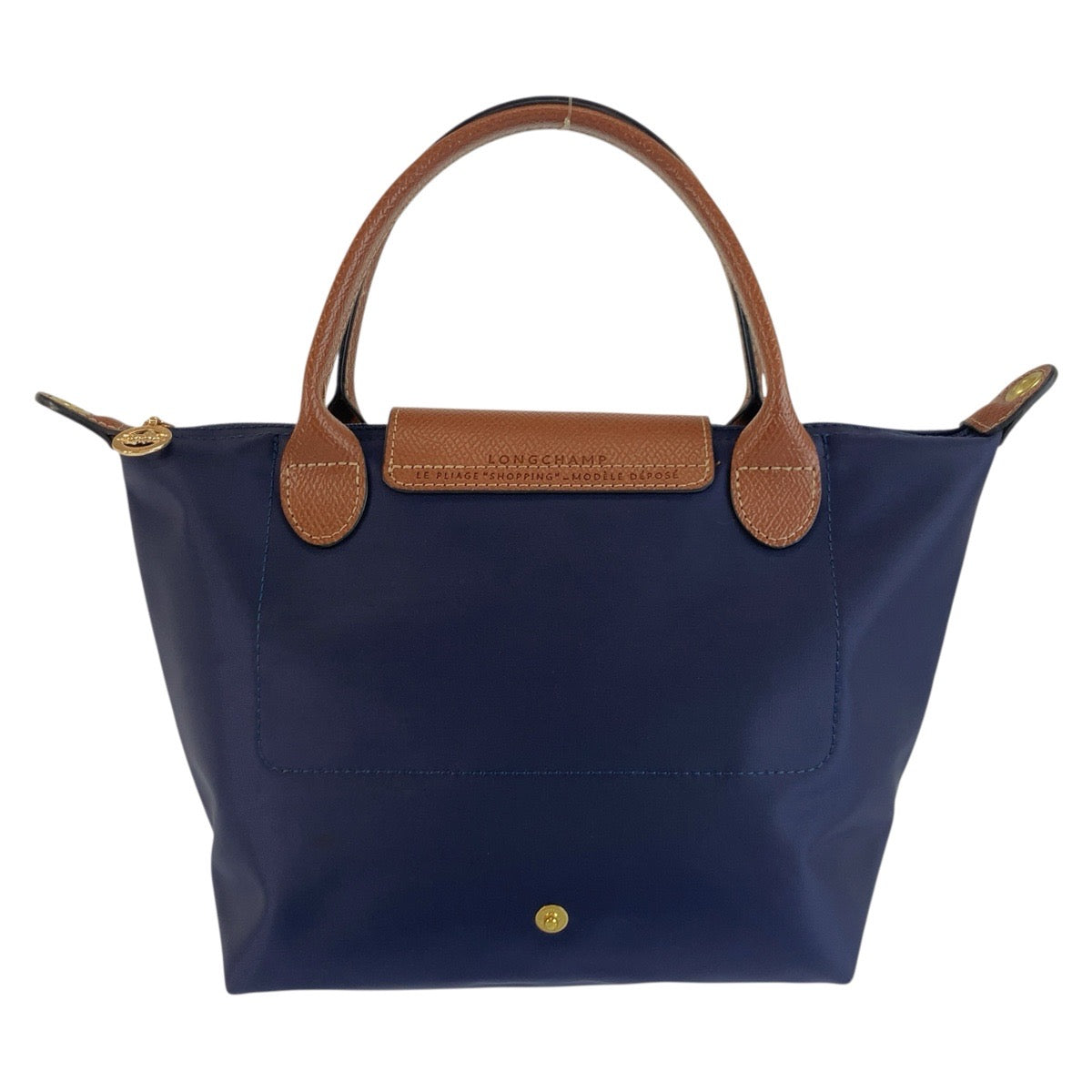 25517
Longchamp ロンシャン ル プリアージュ ネイビー ブラウン ゴールド金具 ナイロン / レザー トートバッグ ショルダーバッグ 2way レディース A21