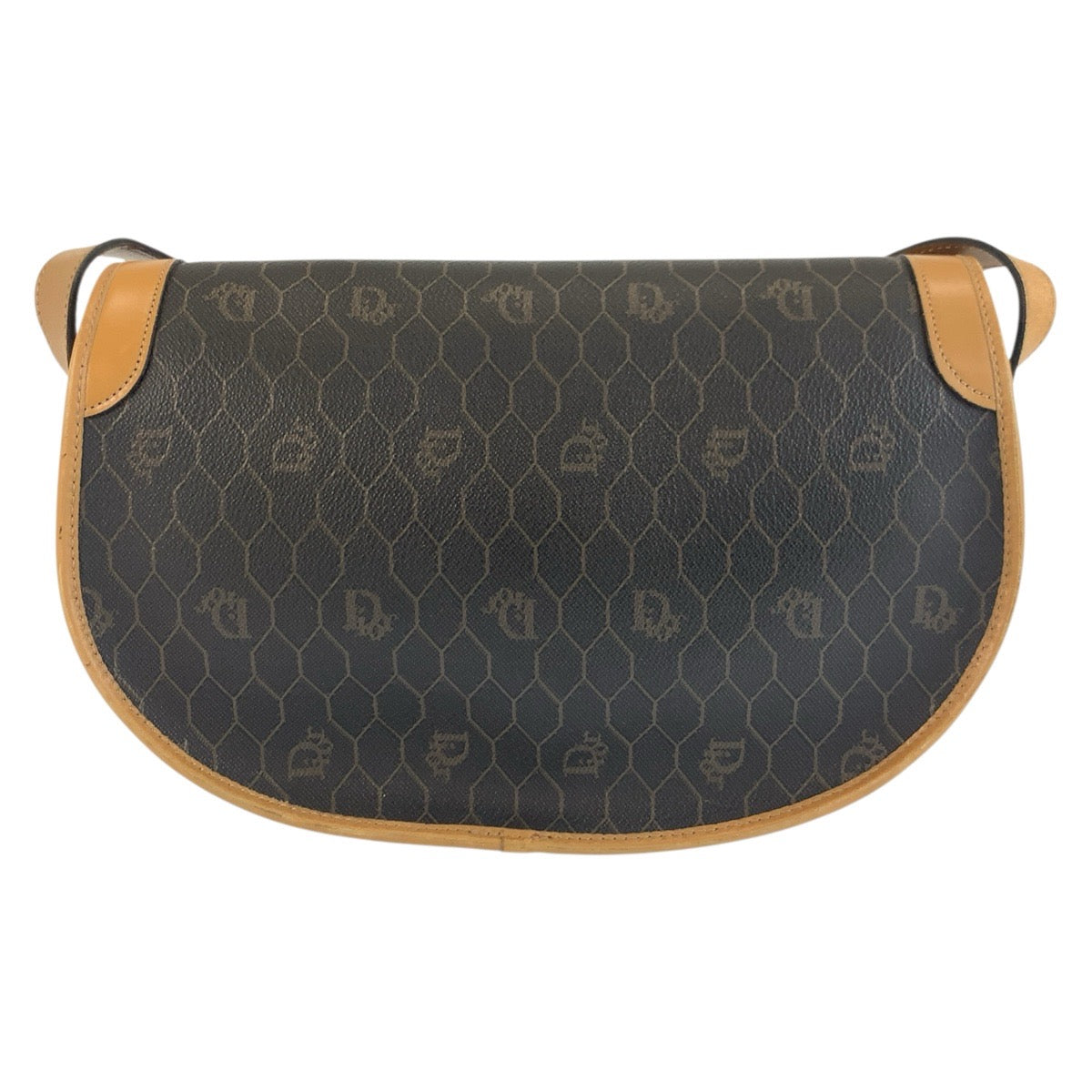 25519
Christian Dior クリスチャンディオール ヴィンテージ ハニカム柄 ブラウン ゴールド金具 PVC / レザー ショルダーバッグ ポシェット レディース ABP21