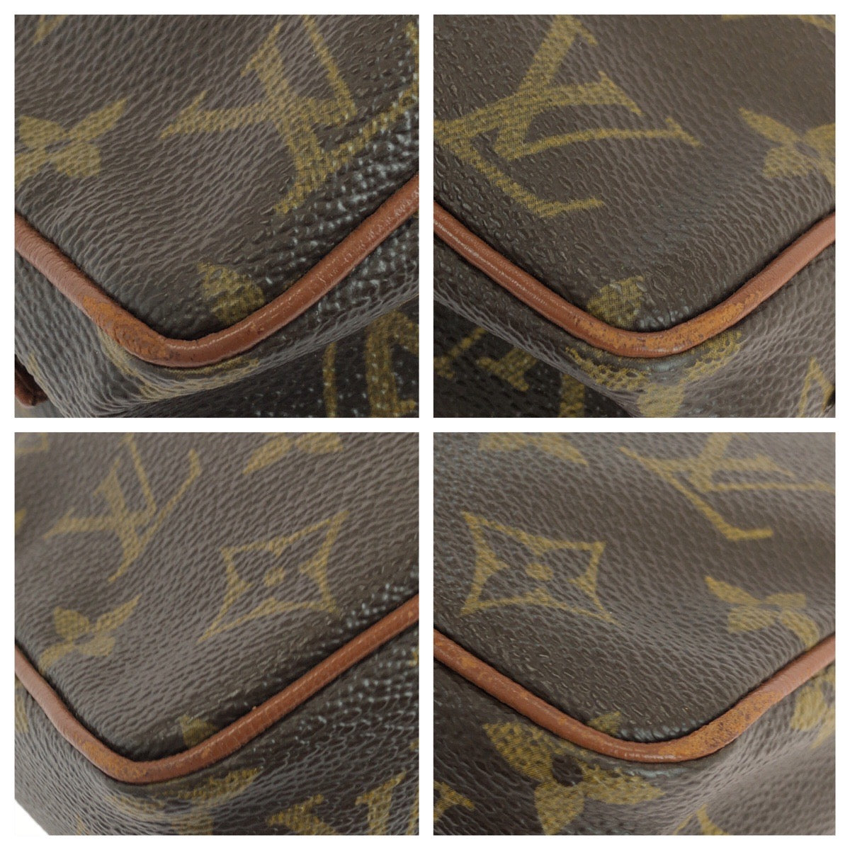 25533
LOUIS VUITTON ルイヴィトン モノグラム ミニ アマゾン ブラウン シルバー金具 PVC M45238 ショルダーバッグ ポシェット レディース AB28