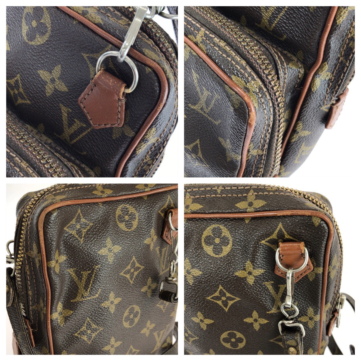 25533
LOUIS VUITTON ルイヴィトン モノグラム ミニ アマゾン ブラウン シルバー金具 PVC M45238 ショルダーバッグ ポシェット レディース AB28