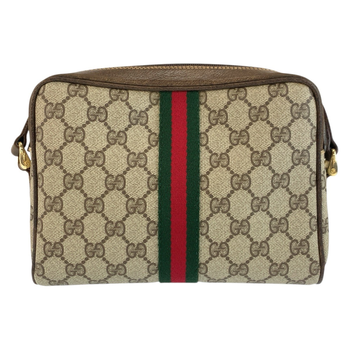 25538
GUCCI グッチ ヴィンテージ シェリーライン ブラウン ベージュ ゴールド金具 GGスプリームキャンバス 010 378 ショルダーバッグ ポシェット レディース ABP37