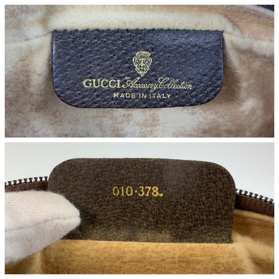 25538
GUCCI グッチ ヴィンテージ シェリーライン ブラウン ベージュ ゴールド金具 GGスプリームキャンバス 010 378 ショルダーバッグ ポシェット レディース ABP37