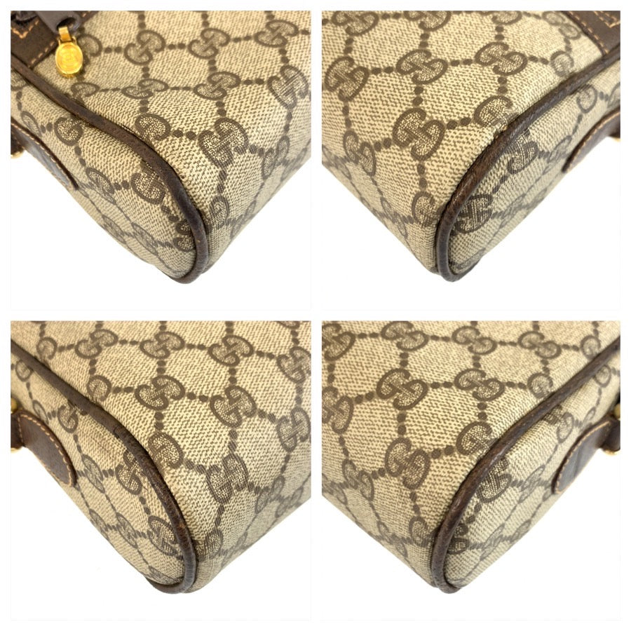 25538
GUCCI グッチ ヴィンテージ シェリーライン ブラウン ベージュ ゴールド金具 GGスプリームキャンバス 010 378 ショルダーバッグ ポシェット レディース ABP37