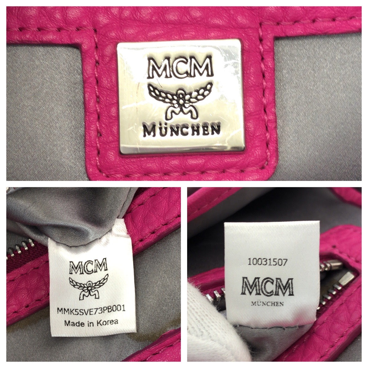 25550
MCM エム シー エム Stark Special スタッズ ピンク シルバー金具 レザー / ラインストーン MMK5SVE73PB001 リュックサック バックパック レディース ABP42