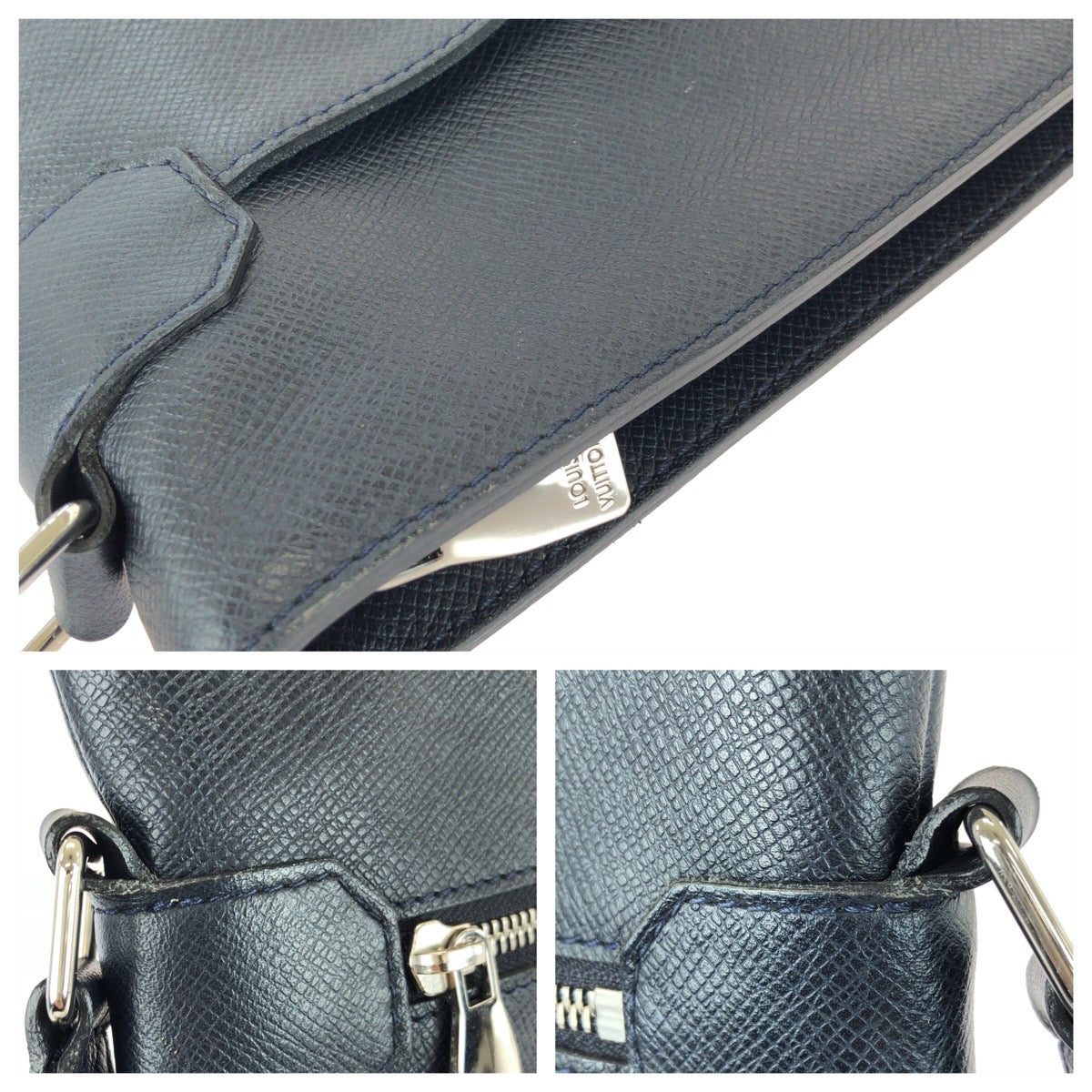 25557
LOUIS VUITTON ルイヴィトン タイガ サシャ ネイビー シルバー金具 レザー M32629 ショルダーバッグ メッセンジャーバッグ メンズ ABP50
