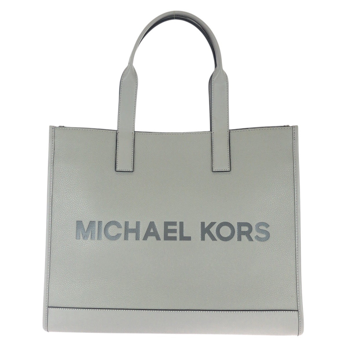 25562
Michael Kors マイケルコース COOPER エンボスロゴ ペブル グレー シルバー金具 レザー トートバッグ ショルダーバッグ レディース A20