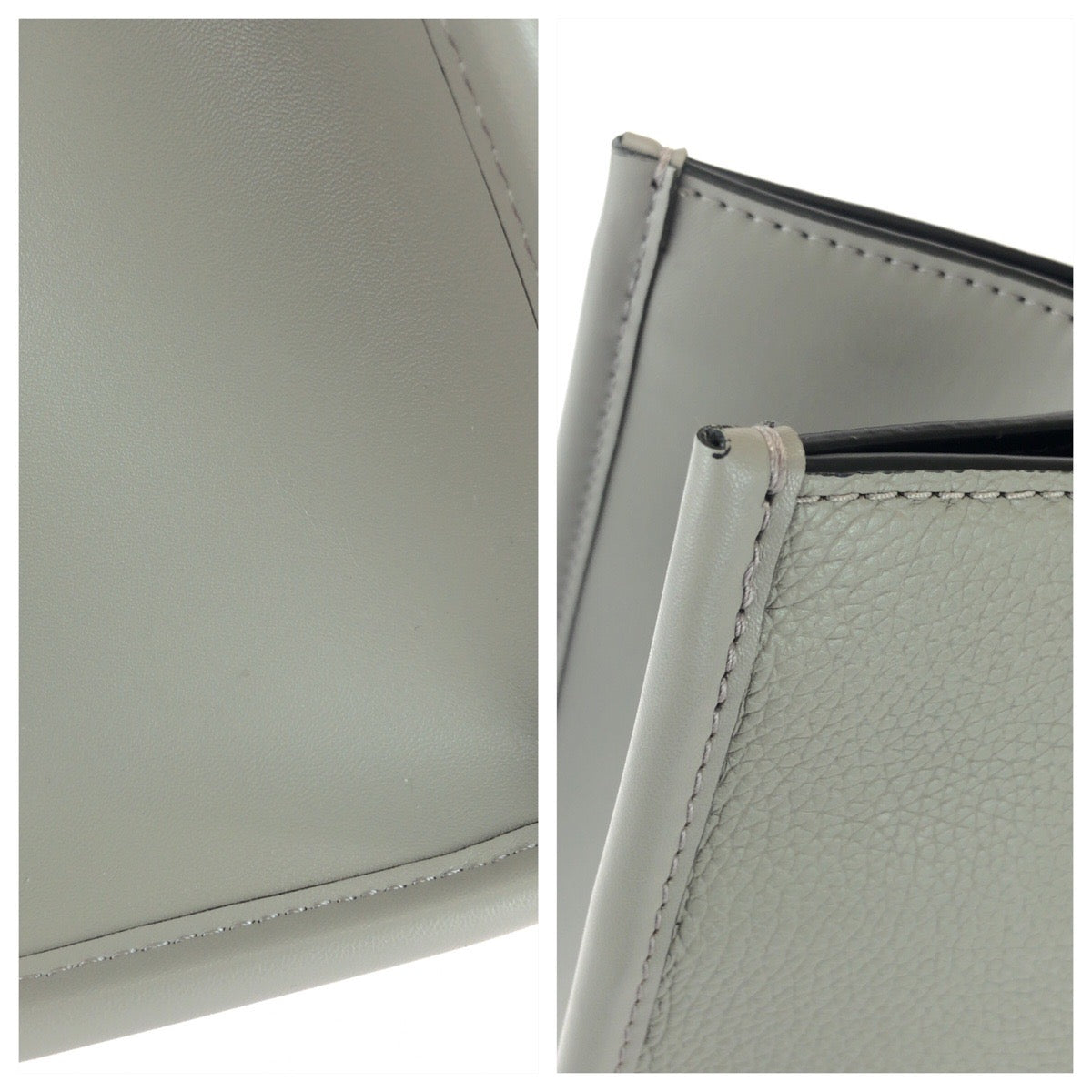 25562
Michael Kors マイケルコース COOPER エンボスロゴ ペブル グレー シルバー金具 レザー トートバッグ ショルダーバッグ レディース A20