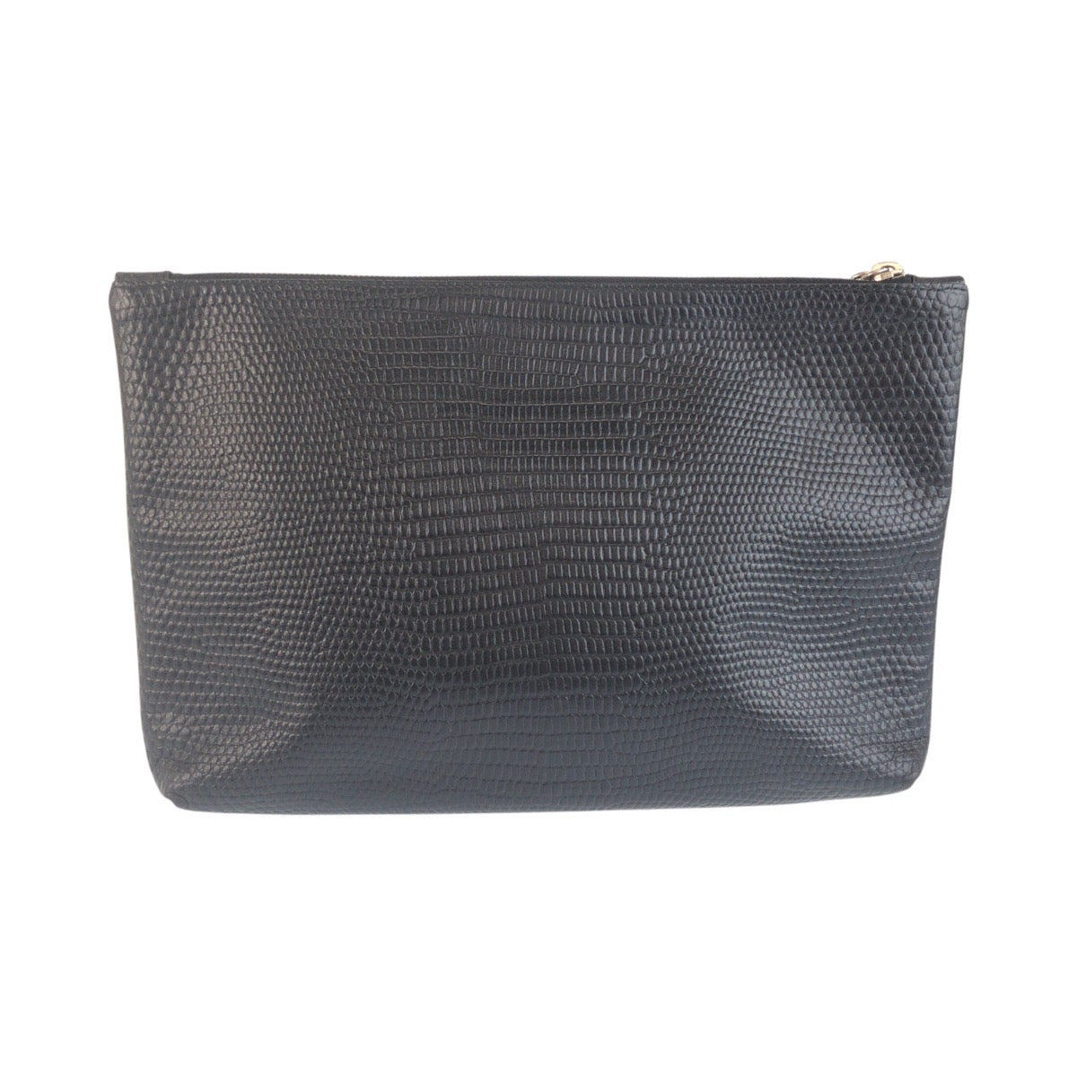 25564
Alexander McQueen アレキサンダーマックイーン 型押し ブラック 黒 シルバー金具 レザー クラッチバッグ セカンドバッグ メンズ ABP22