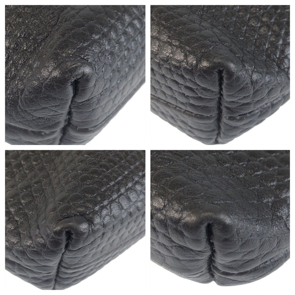 25564
Alexander McQueen アレキサンダーマックイーン 型押し ブラック 黒 シルバー金具 レザー クラッチバッグ セカンドバッグ メンズ ABP22