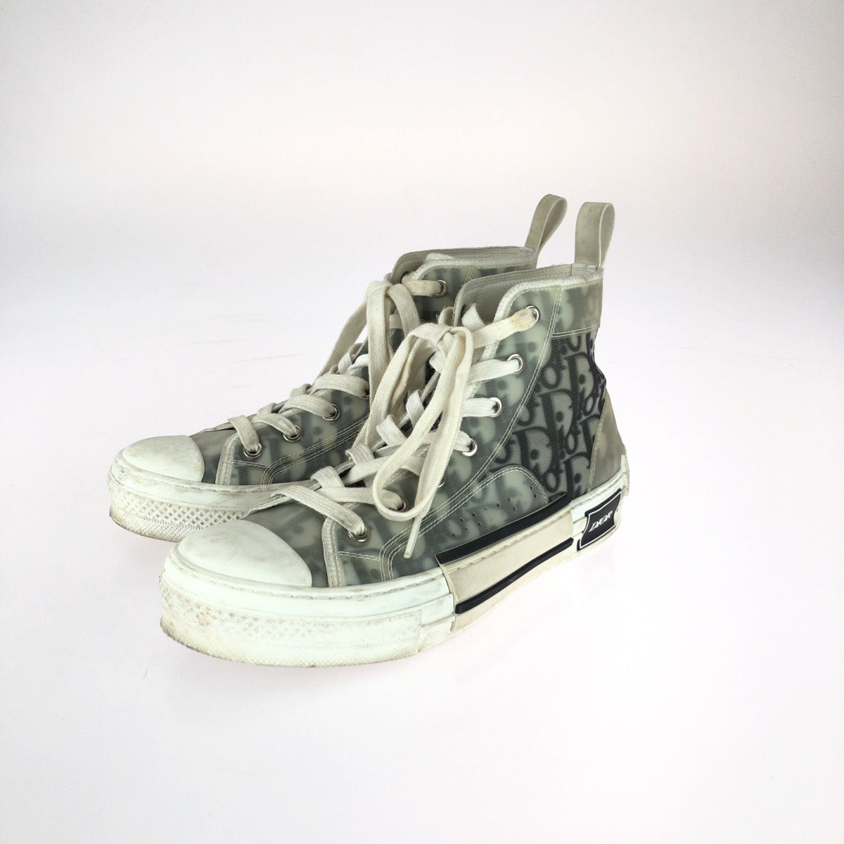 25565
Dior ディオール オブリーク サイズ表記38 グレー ホワイト キャンバス / ラバー スニーカー ハイカット レディース AB21