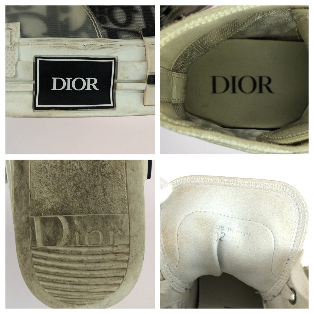 25565
Dior ディオール オブリーク サイズ表記38 グレー ホワイト キャンバス / ラバー スニーカー ハイカット レディース AB21