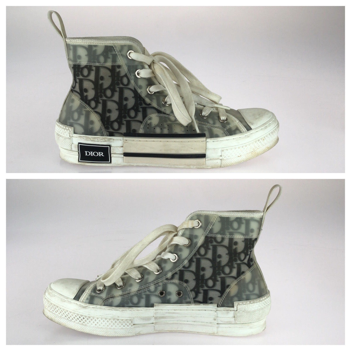 25565
Dior ディオール オブリーク サイズ表記38 グレー ホワイト キャンバス / ラバー スニーカー ハイカット レディース AB21