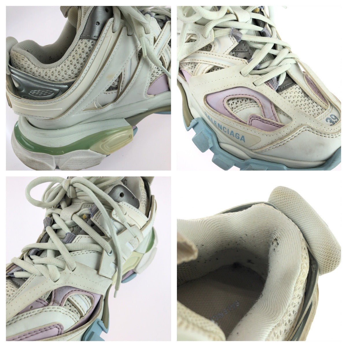 25566
BALENCIAGA バレンシアガ Track サイズ26 ホワイト マルチカラー ナイロン / ラバー 542436 スニーカー レディース AB28