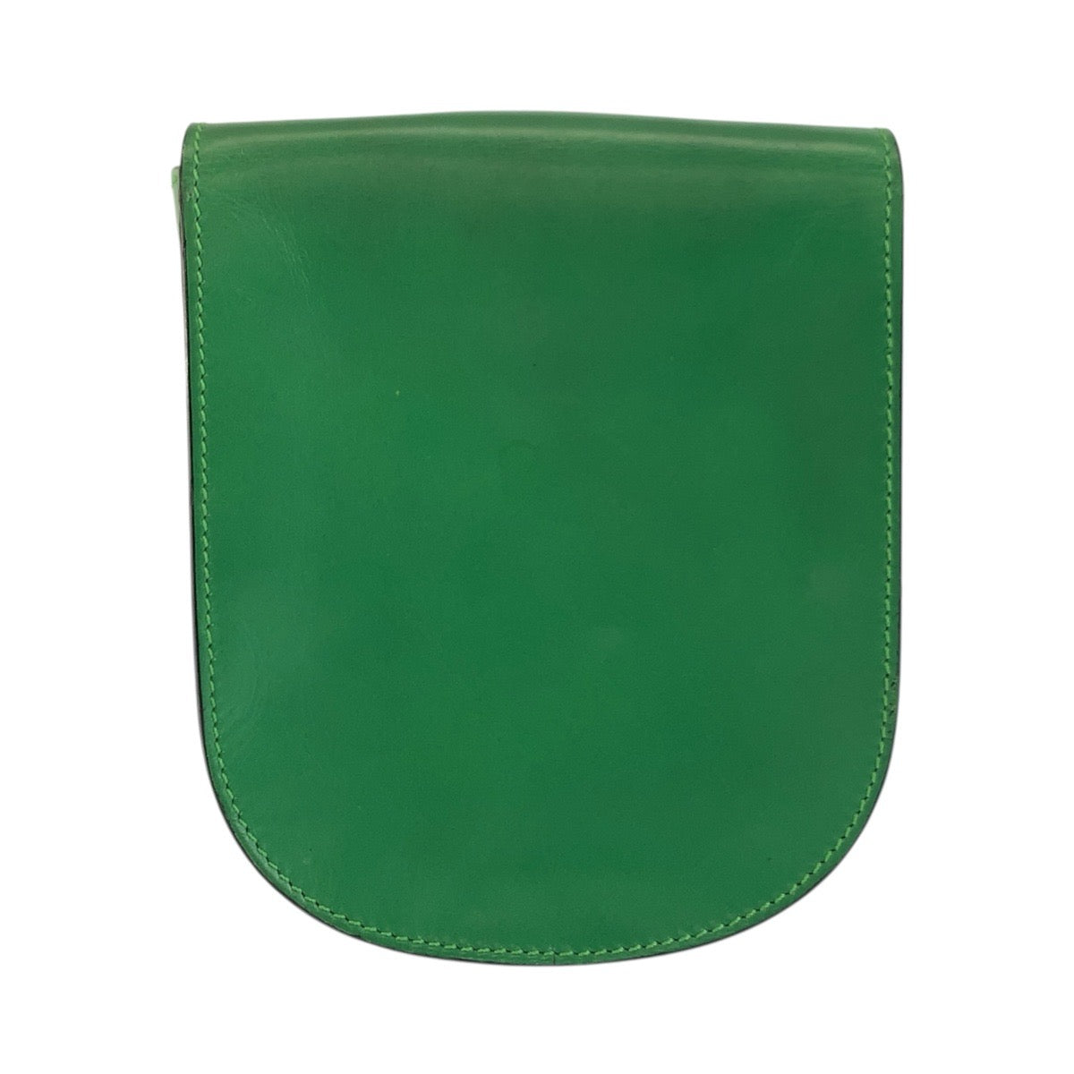 25570
CELINE セリーヌ ヴィンテージ スターボール カットアウト グリーン ゴールド金具 レザー M10 ショルダーバッグ ポシェット レディース ABP49
