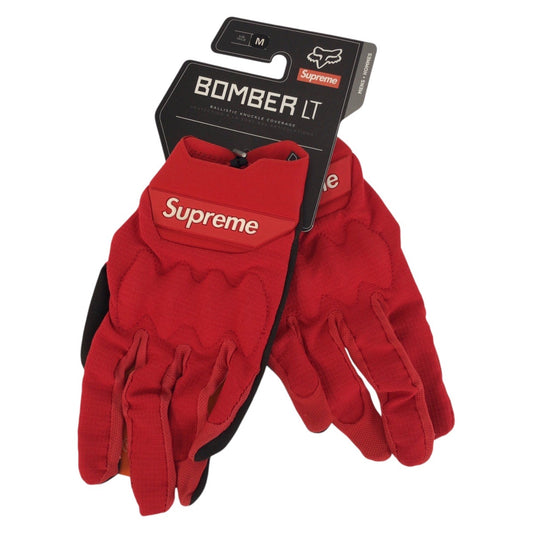 25579
Supreme シュプリーム フォックス レーシング レーシングボマー LT レッド ブラック 黒 ナイロン / ポリエステル グローブ 手袋 メンズ SA20