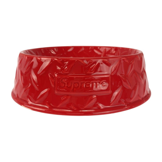 25580
Supreme シュプリーム 23SS DIAMOND PLATE DOG BOWL レッド セラミック ドッグボール ペット用 メンズ N21