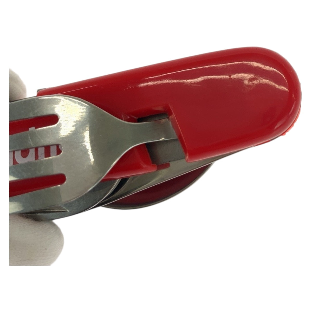 25581
Supreme シュプリーム Hobo Tool アンタイヒーロー レッド ホワイト シルバー プラスチック マルチツール ナイフ フォーク スプーン 栓抜き メンズ N21