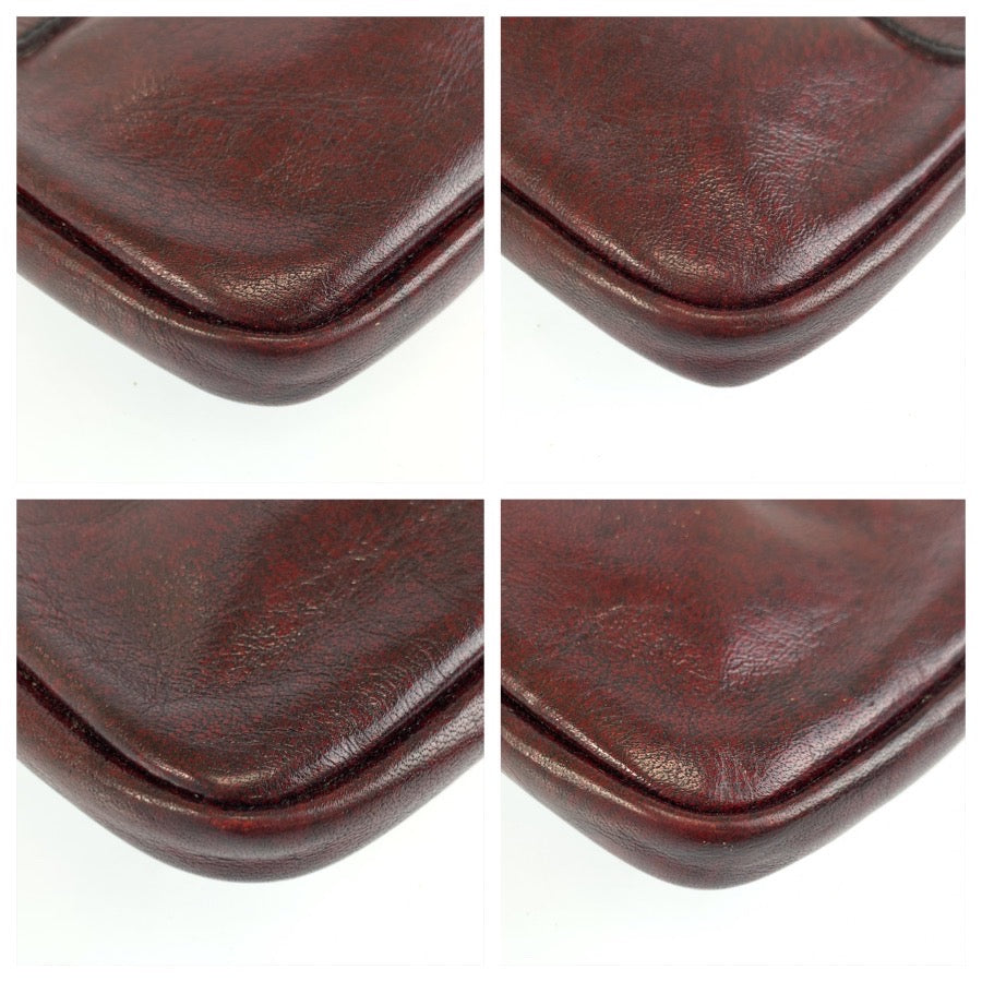 25604
GOLD PFEIL ゴールドファイル ワインレッド ゴールド金具 レザー ポーチ 小物入れ メンズ ABP1