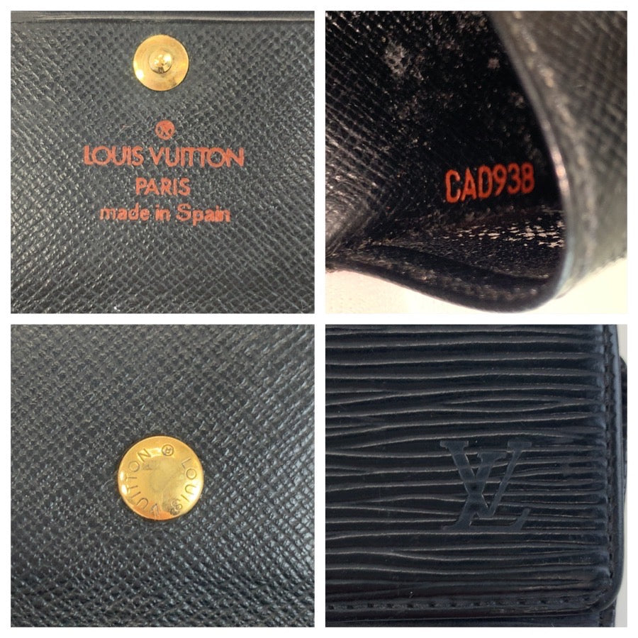 25605
LOUIS VUITTON ルイ ヴィトン エピ ミュルティクレ4 ブラック 黒 ゴールド金具 レザー M63822 キーケース 4連 メンズ AB1