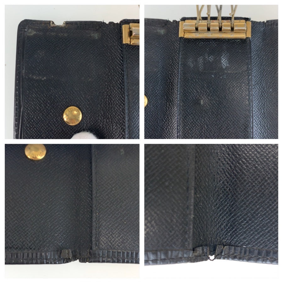 25605
LOUIS VUITTON ルイ ヴィトン エピ ミュルティクレ4 ブラック 黒 ゴールド金具 レザー M63822 キーケース 4連 メンズ AB1