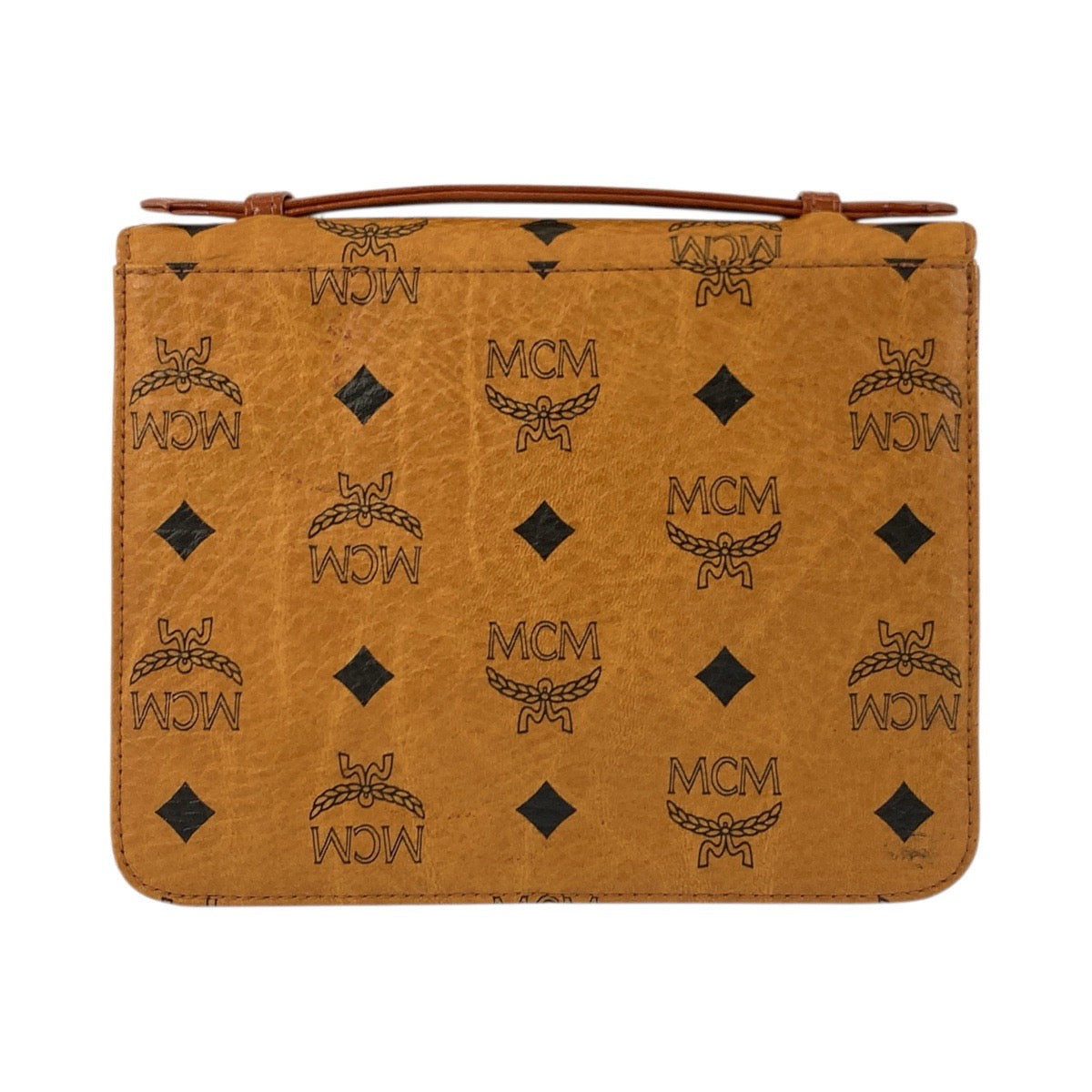 25614
MCM エム シー エム ヴィセトス ロゴグラム ブラウン ゴールド金具 レザー D2972 チェーンショルダーバッグ ハンドバッグ 2way レディース ABP28
