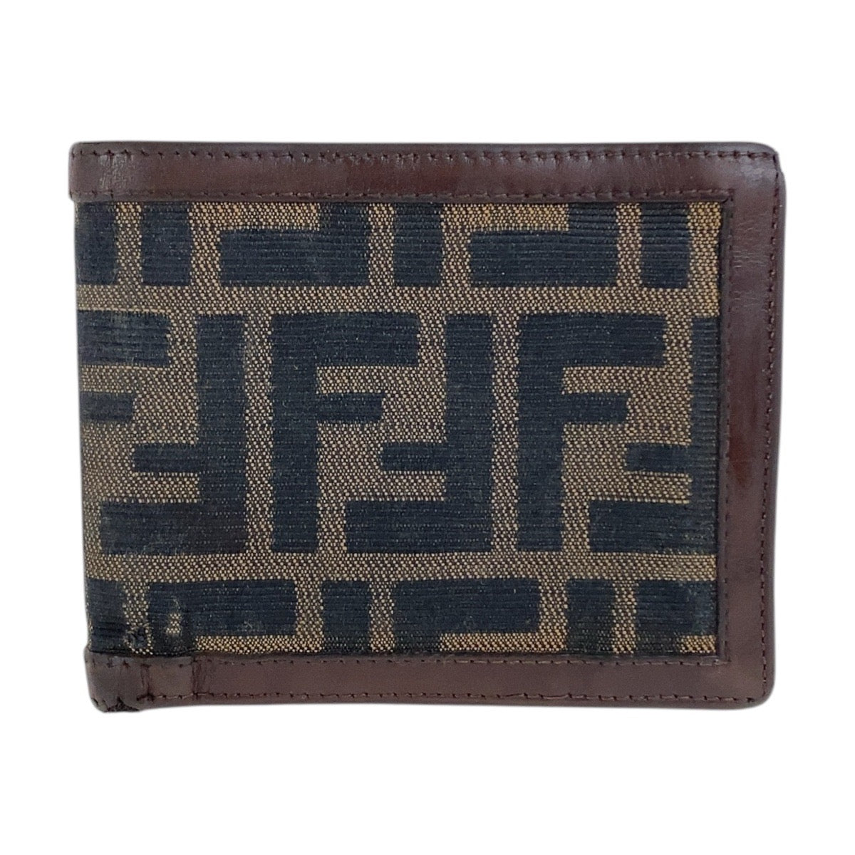 25619
FENDI フェンディ ヴィンテージ ズッカ ブラウン シルバー金具 レザー / キャンバス 810 11018 6877 折り財布 コンパクトウォレット メンズ BC6