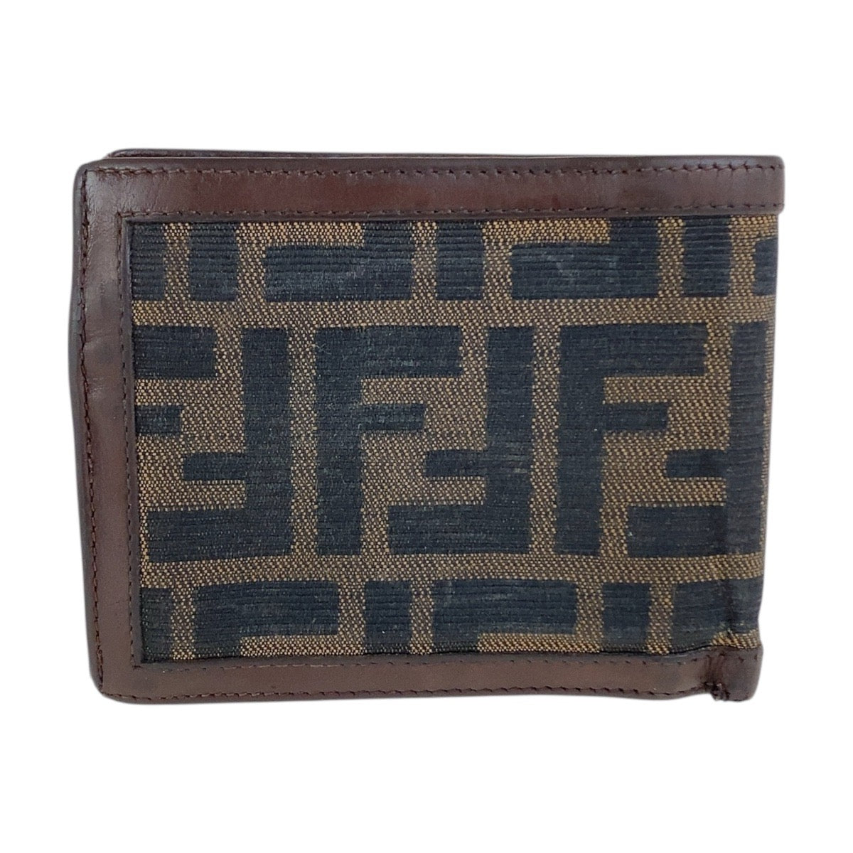 25619
FENDI フェンディ ヴィンテージ ズッカ ブラウン シルバー金具 レザー / キャンバス 810 11018 6877 折り財布 コンパクトウォレット メンズ BC6