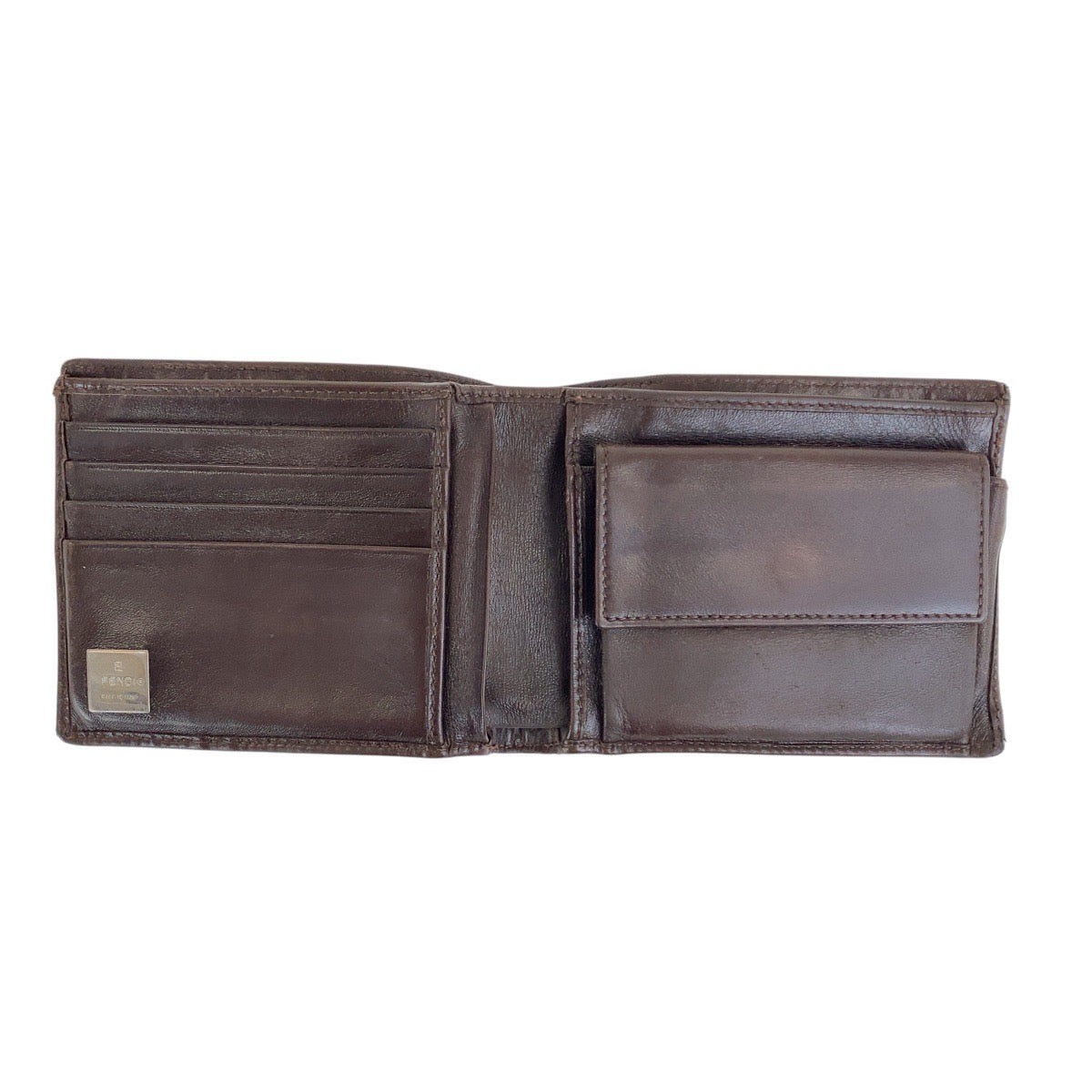 25619
FENDI フェンディ ヴィンテージ ズッカ ブラウン シルバー金具 レザー / キャンバス 810 11018 6877 折り財布 コンパクトウォレット メンズ BC6