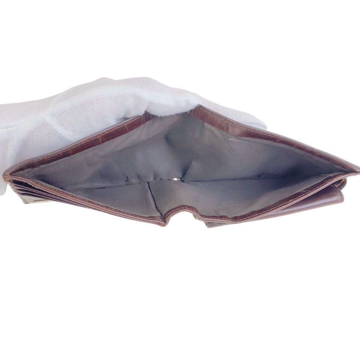 25619
FENDI フェンディ ヴィンテージ ズッカ ブラウン シルバー金具 レザー / キャンバス 810 11018 6877 折り財布 コンパクトウォレット メンズ BC6