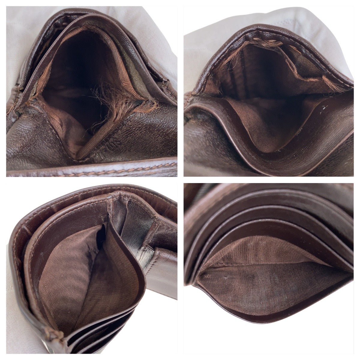 25619
FENDI フェンディ ヴィンテージ ズッカ ブラウン シルバー金具 レザー / キャンバス 810 11018 6877 折り財布 コンパクトウォレット メンズ BC6