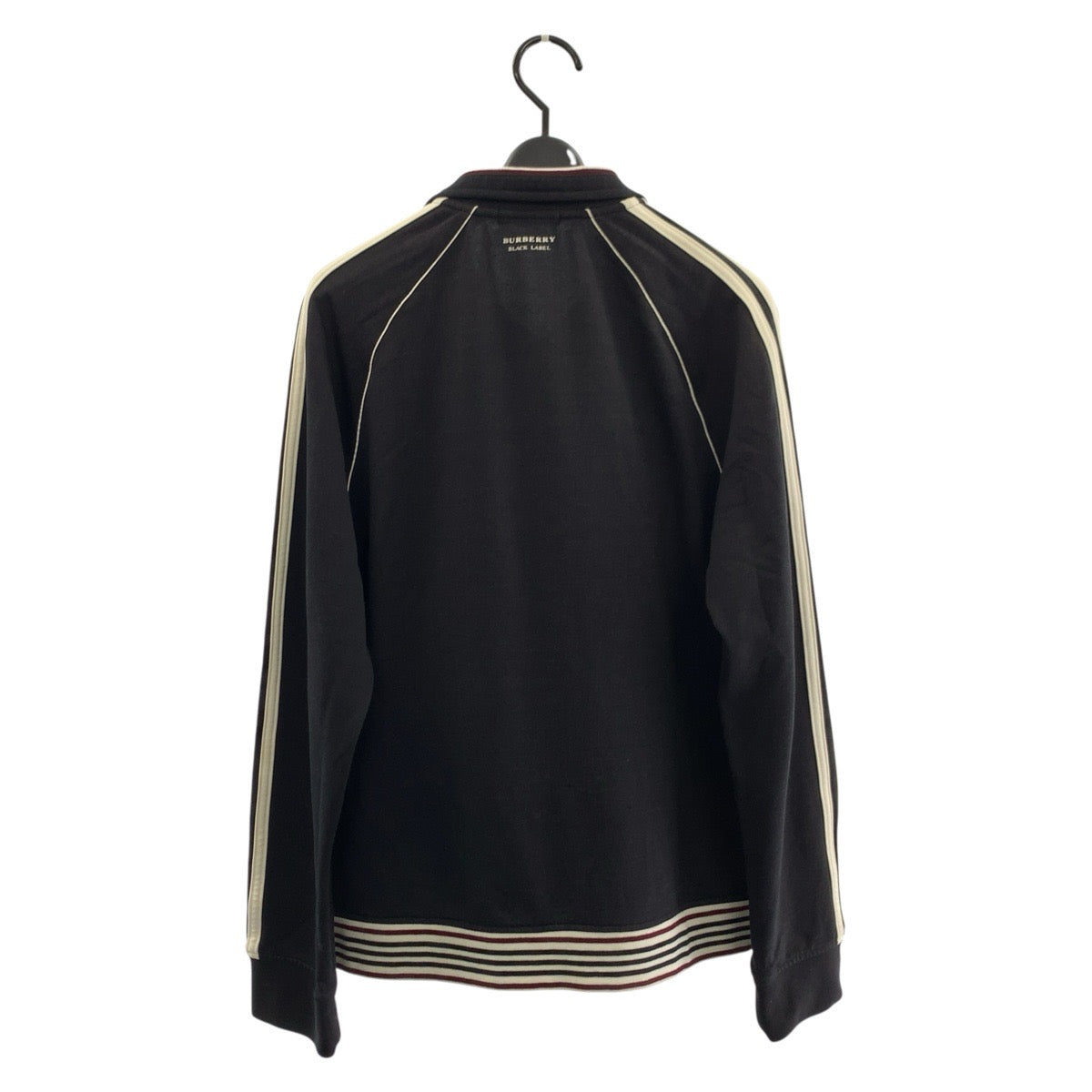 25625
BURBERRY BLACK LABEL バーバリーブラックレーベル サイズ2 ブラック ホワイト ポリエステル / コットン / ポリウレタン ジャージ トラックジャケット メンズ AB10