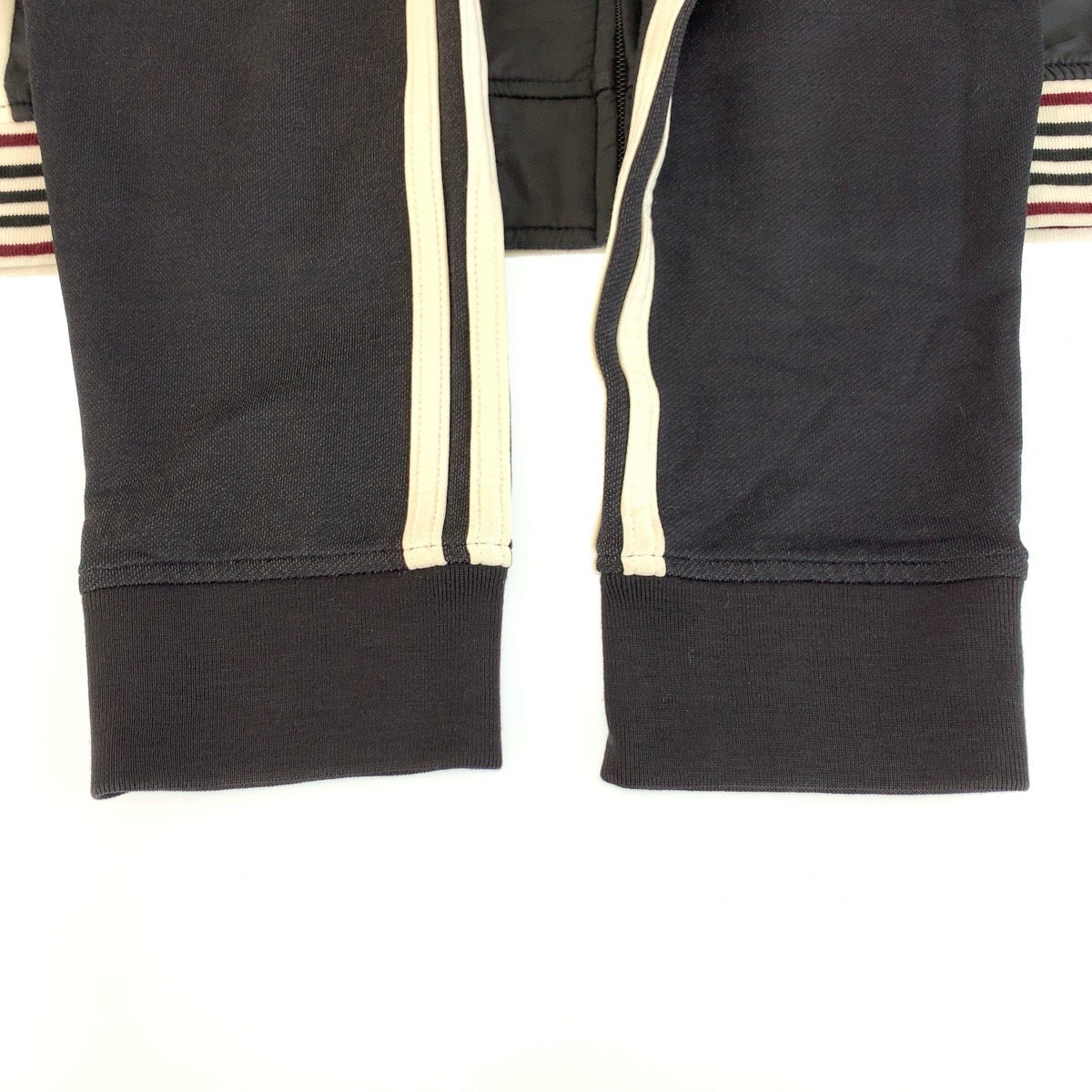 25625
BURBERRY BLACK LABEL バーバリーブラックレーベル サイズ2 ブラック ホワイト ポリエステル / コットン / ポリウレタン ジャージ トラックジャケット メンズ AB10