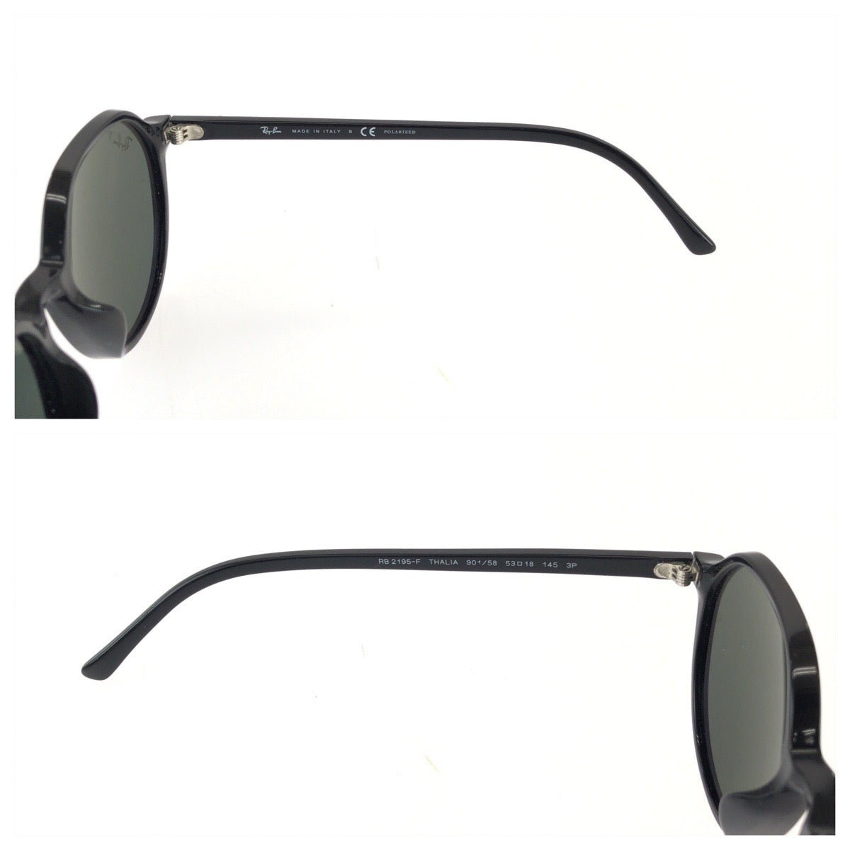 25628
Ray-Ban レイバン THALIA ブラック 黒 シルバー金具 プラスチック RB2195F サングラス 男女兼用 ラウンド レディース ABP16
