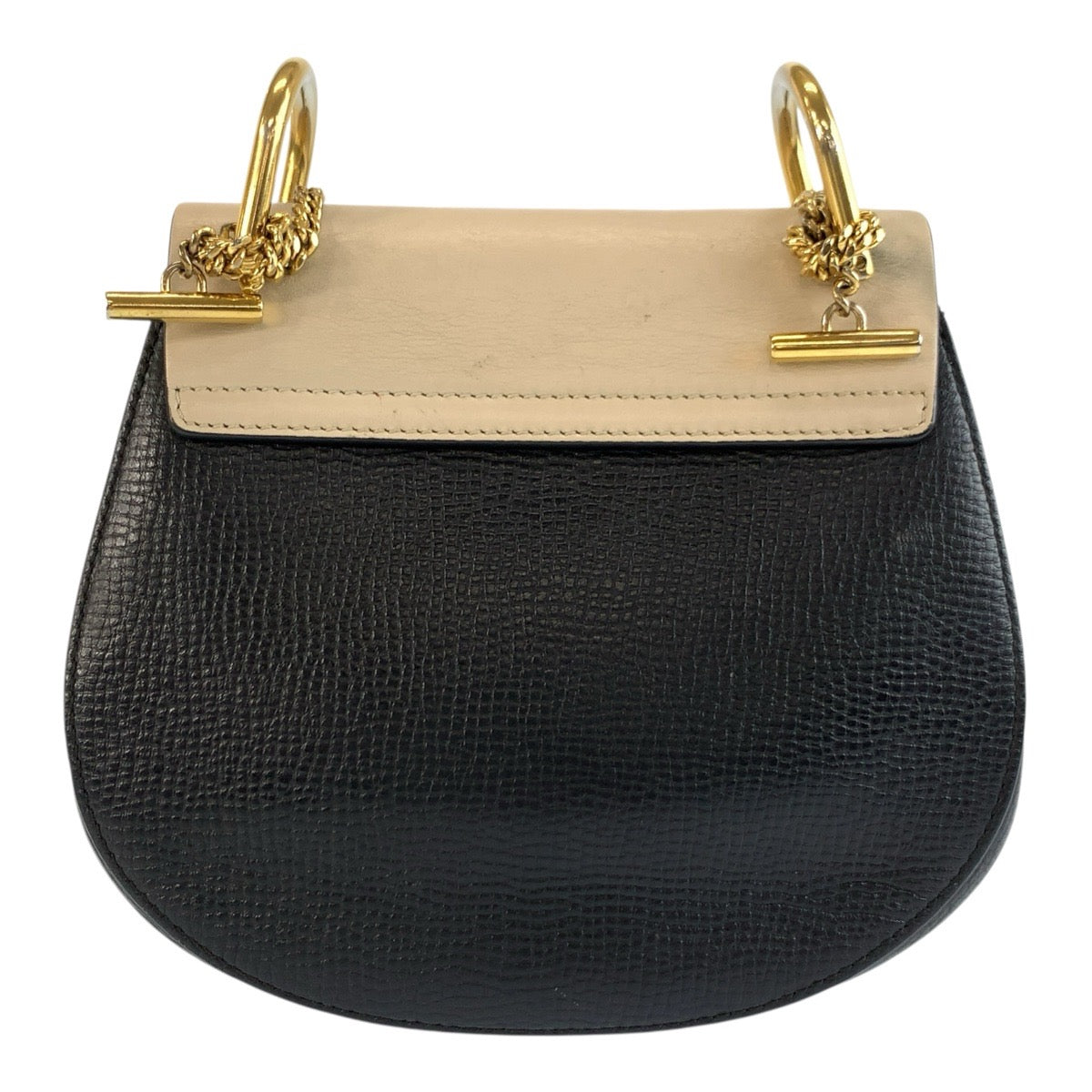 25629
Chloe クロエ ドリュー ブラック ベージュ ゴールド金具 レザー チェーンショルダーバッグ ポシェット レディース AB30