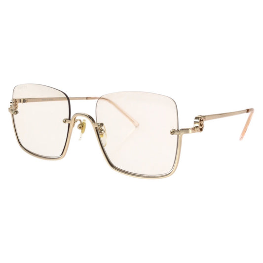 25641
GUCCI グッチ インターロッキングG ゴールド ピンク メタル GG1279S 004 サングラス 男女兼用 スクエア レディース A22
