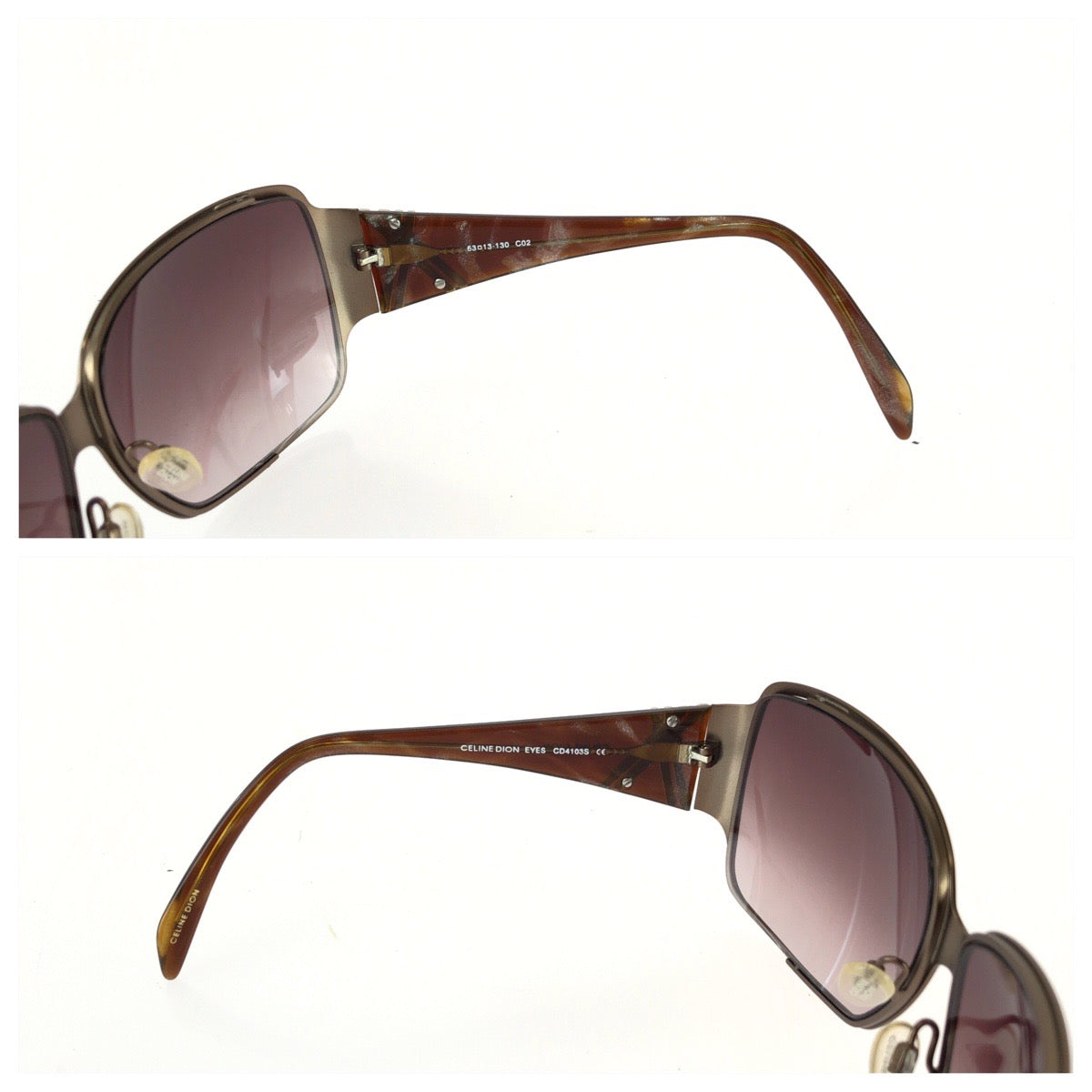 25642
CELINE DION EYES セリーヌ ディオン アイズ クリスタル ブラウン ブロンズ プラスチック / メタル CD4103S サングラス 男女兼用 バタフライ レディース A14