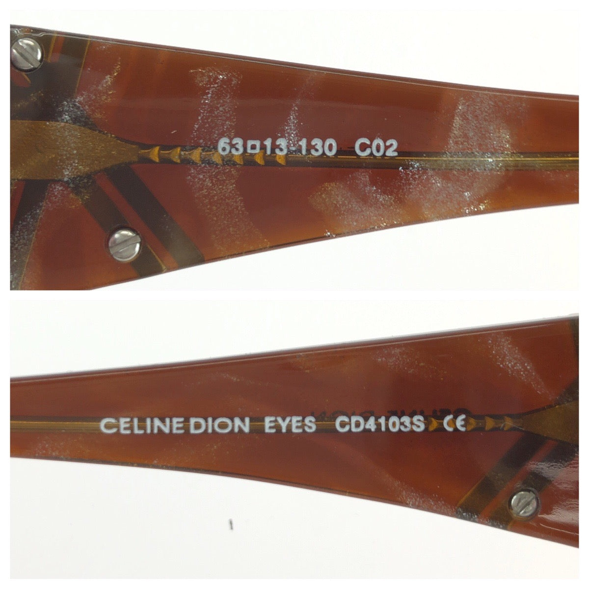 25642
CELINE DION EYES セリーヌ ディオン アイズ クリスタル ブラウン ブロンズ プラスチック / メタル CD4103S サングラス 男女兼用 バタフライ レディース A14