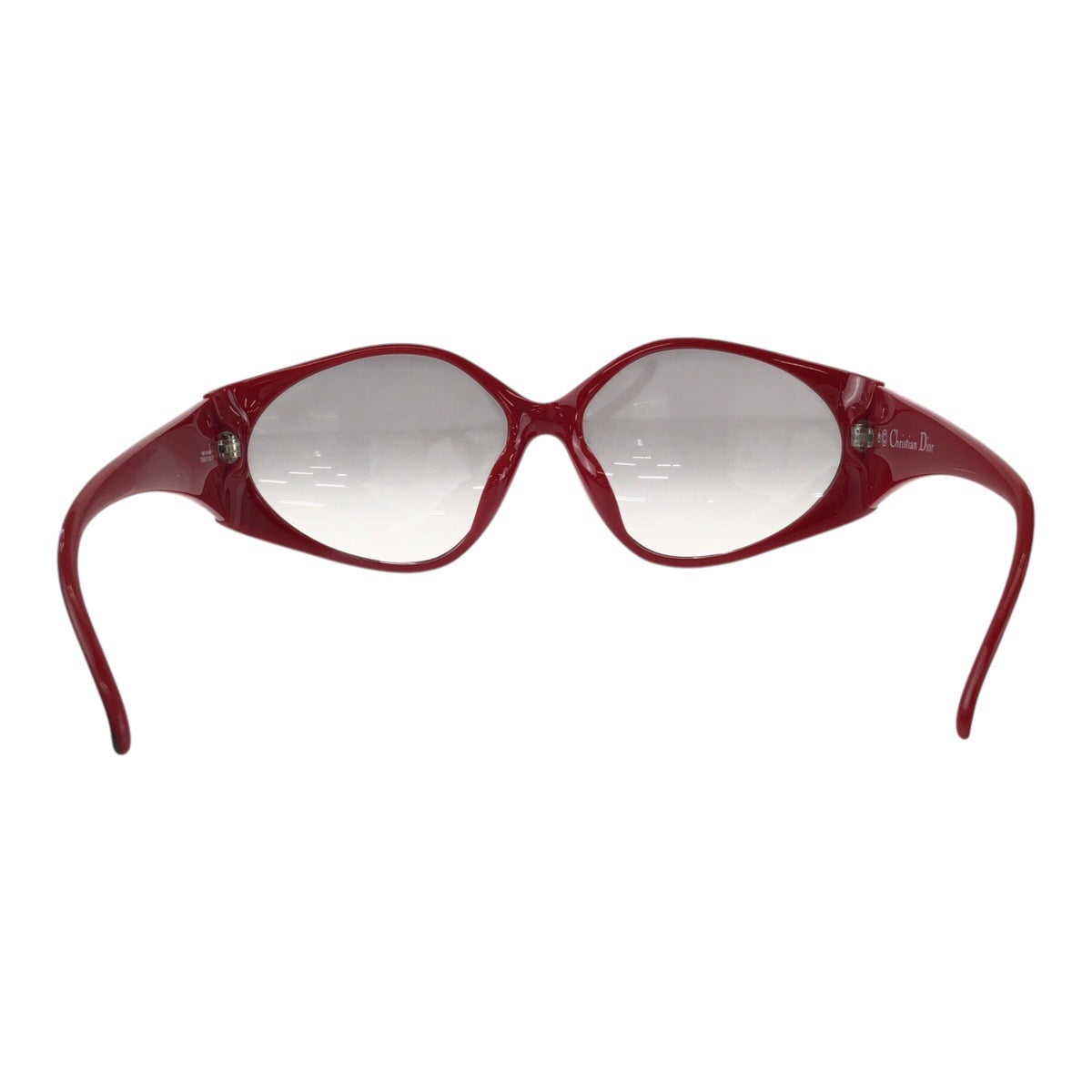 25643
Christian Dior クリスチャンディオール ヴィンテージ バイカラー グラデーション ホワイト グレー レッド プラスチック 2348A 70 サングラス 男女兼用 バタフライ レディース ABP21