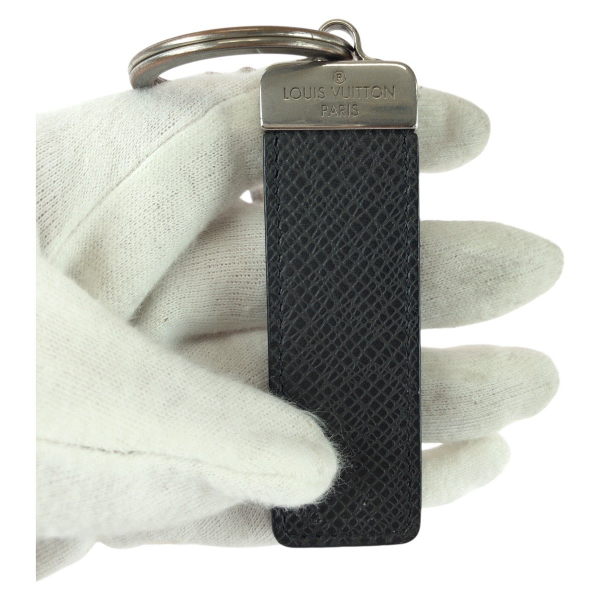 25646
LOUIS VUITTON ルイヴィトン タイガ ポルトクレ ネオLVクラブ ブラック 黒 シルバー金具 レザー / メタル キーリング キーホルダー メンズ B7