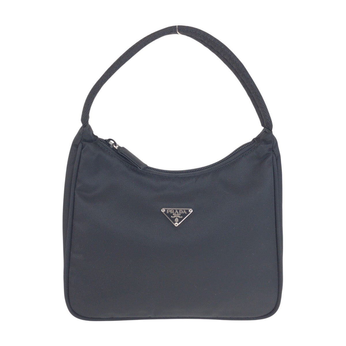 25652
PRADA プラダ テスート 三角ロゴプレート ホーボー ブラック 黒 シルバー金具 ナイロン ハンドバッグ アクセサリーポーチ レディース A56
