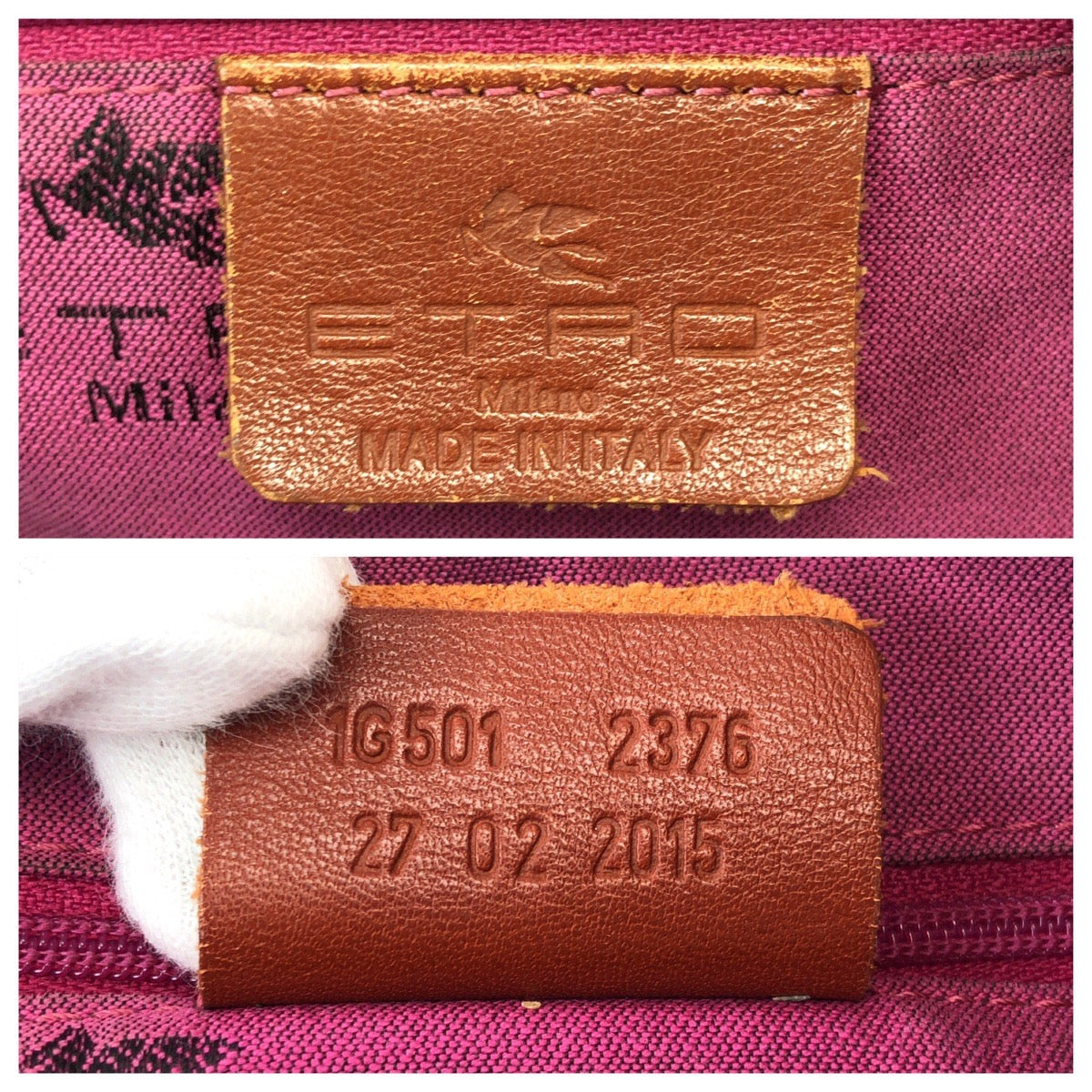 25654
ETRO エトロ ヴィンテージ アルニカ ペイズリー ブラウン ゴールド金具 PVC / レザー 1G501 トートバッグ ショルダーバッグ レディース B8