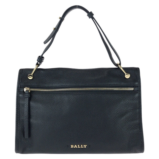 25757
BALLY バリー BLOOM HOBO ブラック 黒 ゴールド金具 レザー ハンドバッグ レディース A21