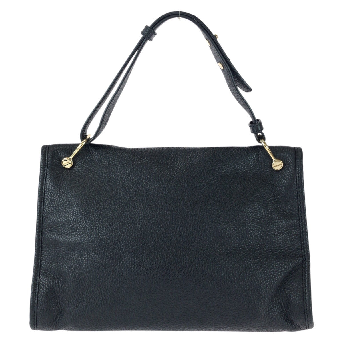 25757
BALLY バリー BLOOM HOBO ブラック 黒 ゴールド金具 レザー ハンドバッグ レディース A21