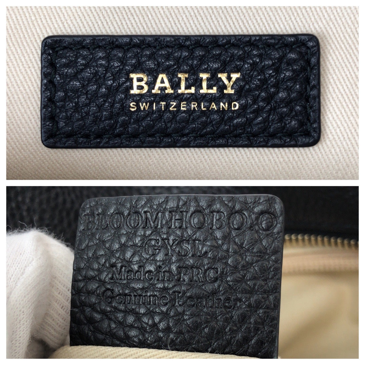 25757
BALLY バリー BLOOM HOBO ブラック 黒 ゴールド金具 レザー ハンドバッグ レディース A21