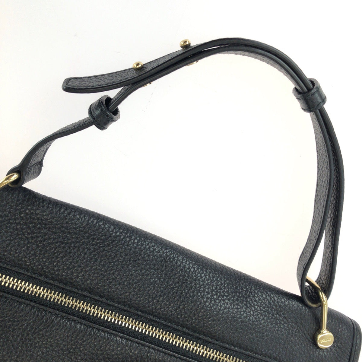 25757
BALLY バリー BLOOM HOBO ブラック 黒 ゴールド金具 レザー ハンドバッグ レディース A21