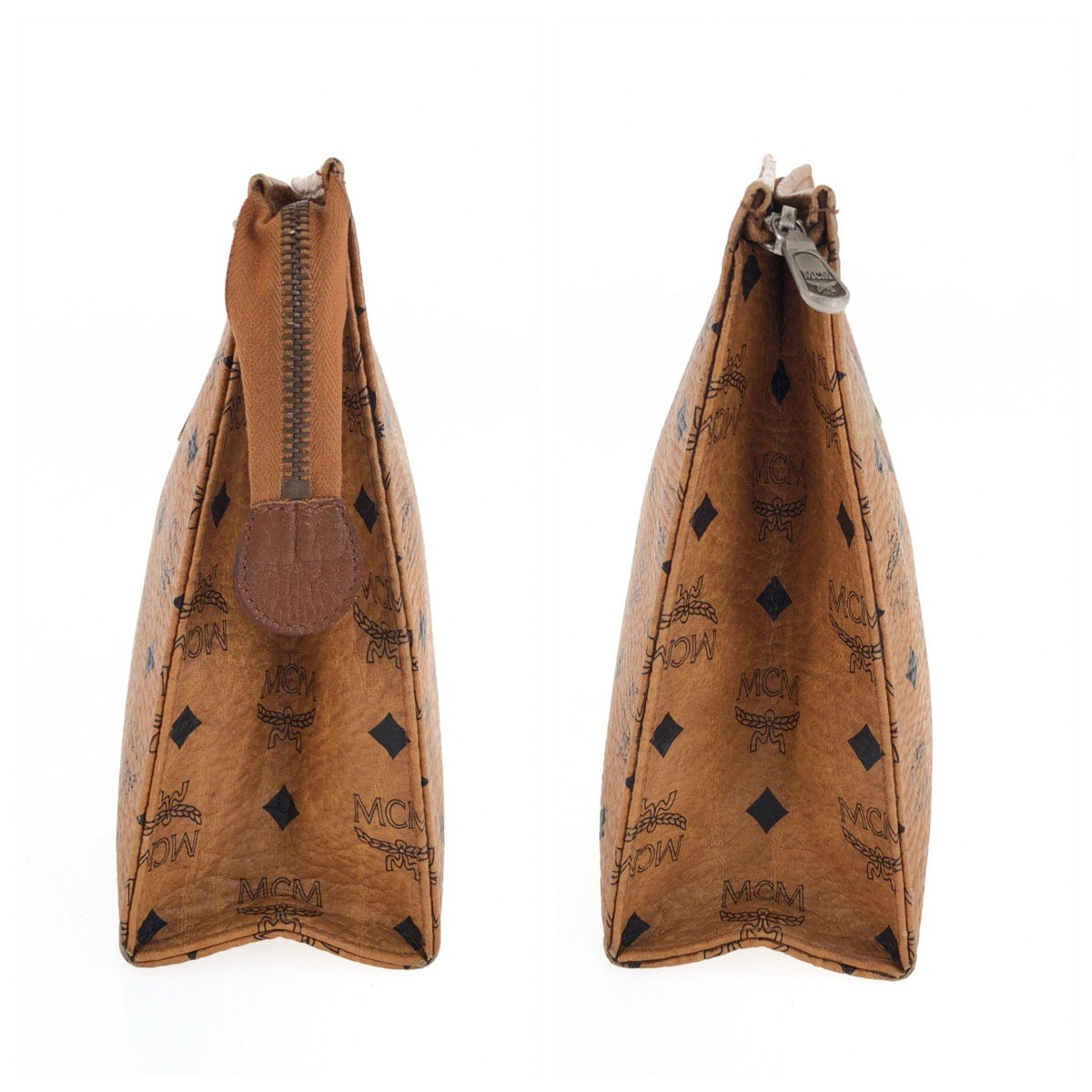 25660
MCM エム シー エム ヴィセトス ブラウン ゴールド金具 レザー 07191 クラッチバッグ セカンドバッグ メンズ AB8