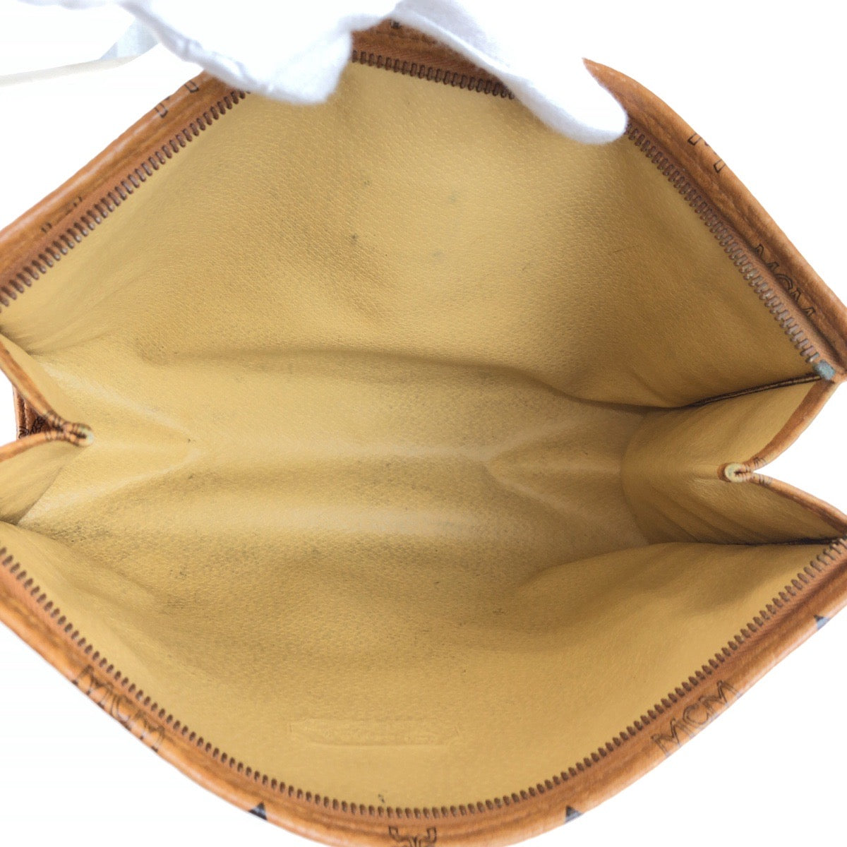 25660
MCM エム シー エム ヴィセトス ブラウン ゴールド金具 レザー 07191 クラッチバッグ セカンドバッグ メンズ AB8