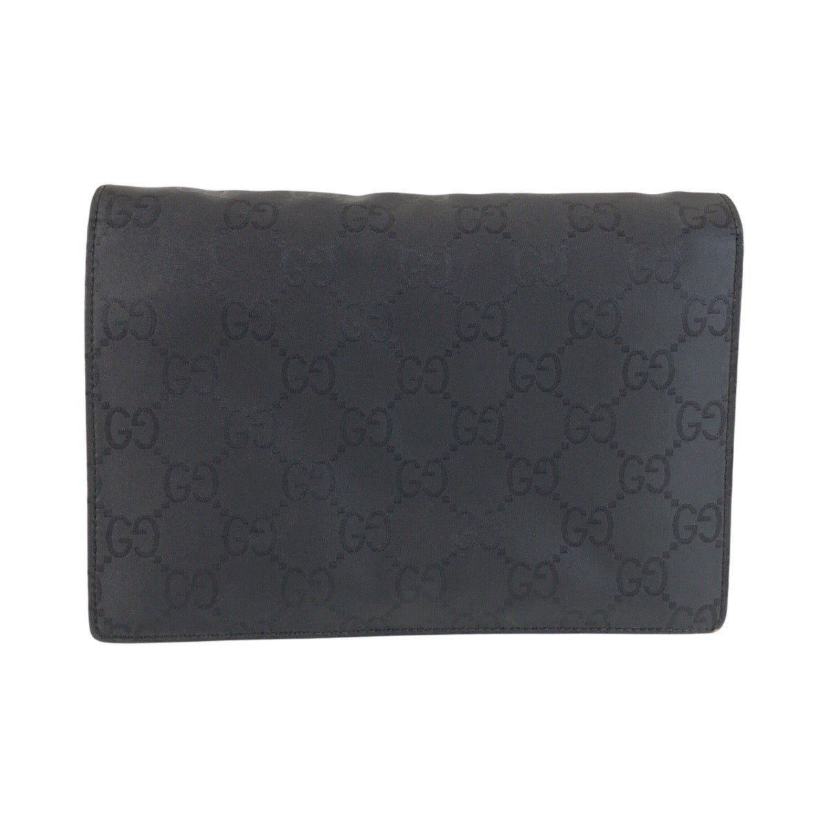 25667
GUCCI グッチ ブラック 黒 シルバー金具 GGキャンバス / レザー 018 1600 クラッチバッグ セカンドバッグ メンズ ABP28